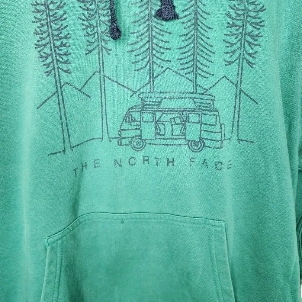 The North Face Forest Camper Van Hoodie Sweatshirt Mens Size L Green